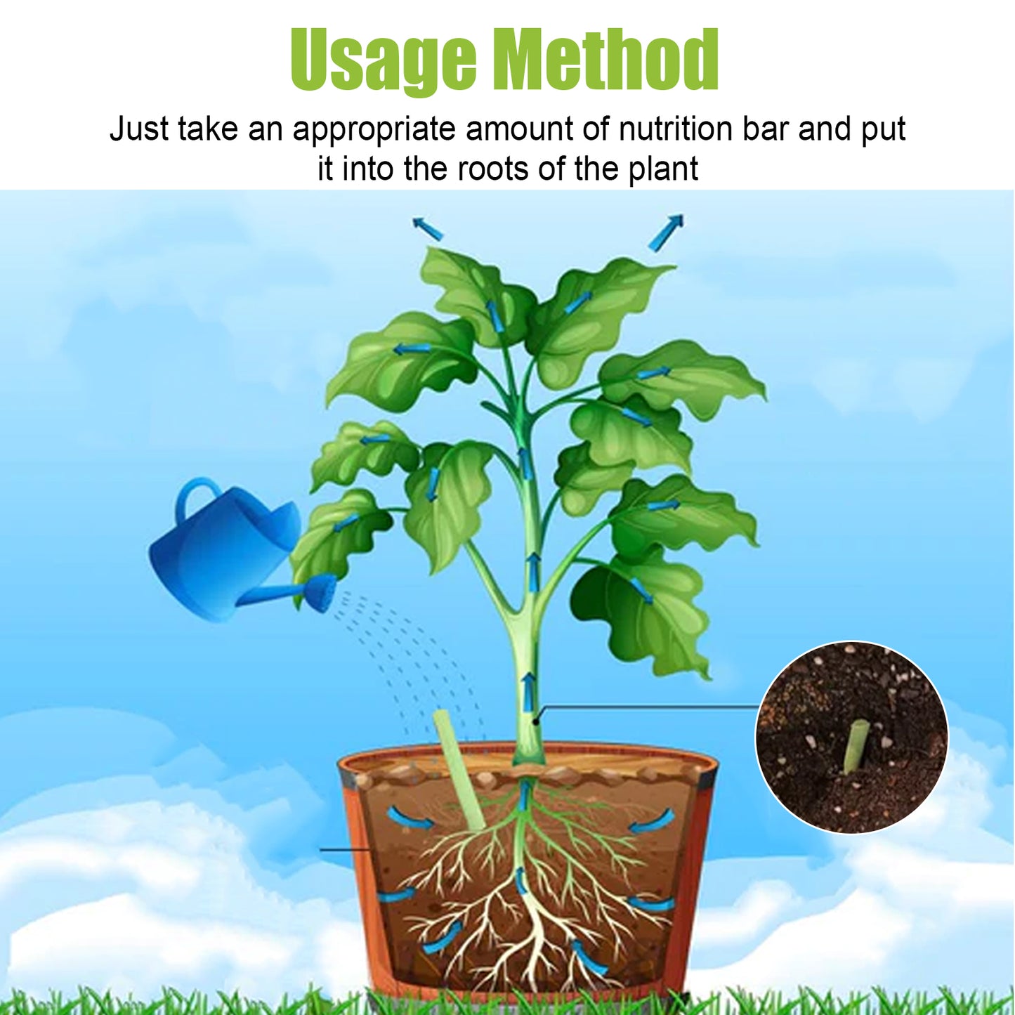 Plant Catalyst Stick, Plant Fruit And Vegetable Pot Flower Bud Flower Hair Root Growth Fertilizer Stick