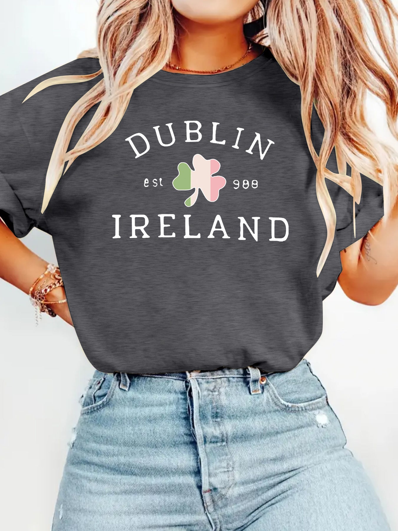 St. Patrick's Element Printed Short Sleeve