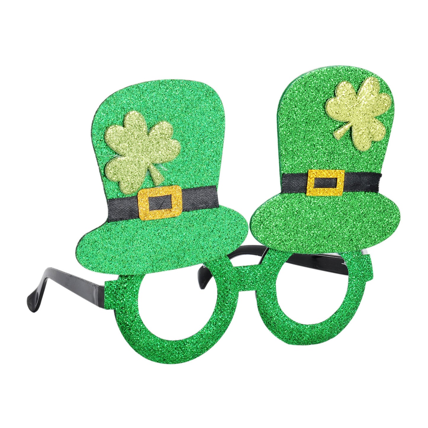 Irish Green Shamrock Glasses St Patrick's Day Funny Ornament